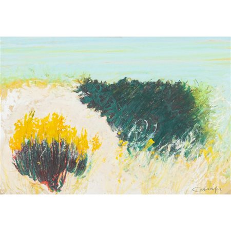 GIANCARLO CAZZANIGA, Tempera su carta