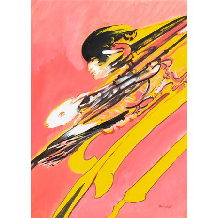 REMO BRINDISI, Pastorale, Olio su tela