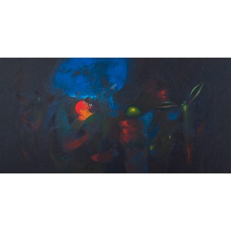 GIGI MARTORELLI, Avvenimento, Olio su tela