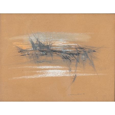 EDOARDO FRANCESCHINI, Senza titolo, Tecnica mista su carta