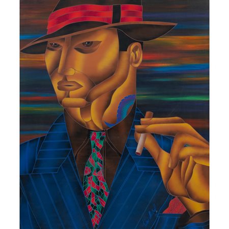 KINO MISTRAL, Yakuza, Olio su tela