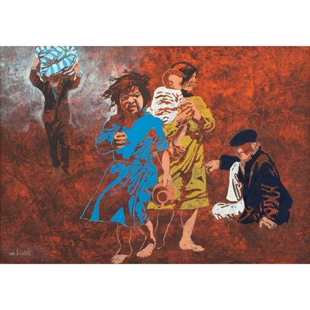 MARIO BARDI Studio per secondo inverno a Gibellina, Tempera