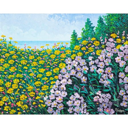 MICHELE CARPIGNANO, Fioriture estive, Olio su tela