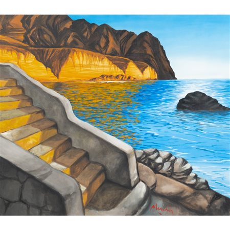 RENZO MESCHIS, Calarossa, Olio su tela