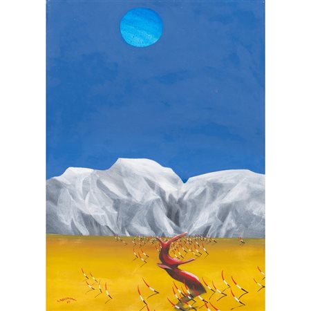 LILLO MESSINA, Paesaggio, OIio su tela