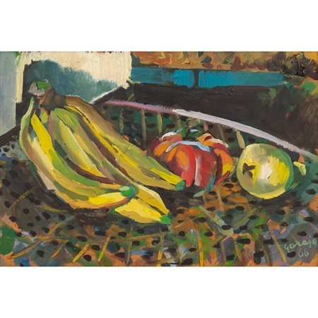 NINO GARAJO, Natura morta, Olio su tavola