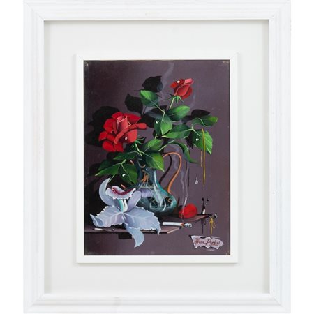 ALFANO DARDARI, Composizione, Olio su tela