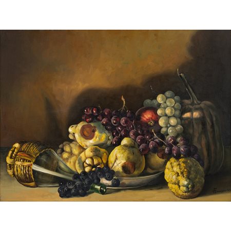 FRANCESCO GAROZZO, Natura morta, Olio su tela