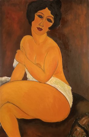 ANONIMO Anonimo (An) Al mio amore Ivana 1975 Olio su tela 100,00x65,00 Titolo...