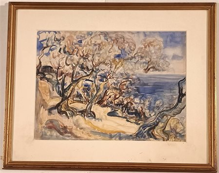 FIRMA INDECIFRATA N.D. ( -) 1900 Senza titolo 1946 Acquarello su carta...