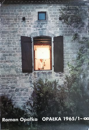 OPALKA ROMAN Abbeville (Francia) 1931 Senza titolo 1965 Poster vintage...