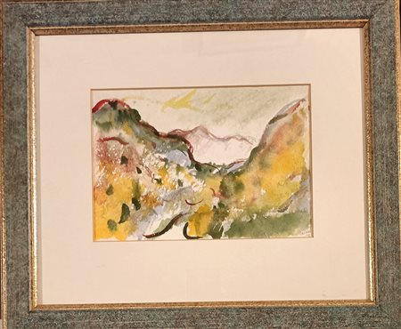 BORGIA GIANCARLO Milano (Mi) 1958 Paesaggio 1992 Acquarello su carta...