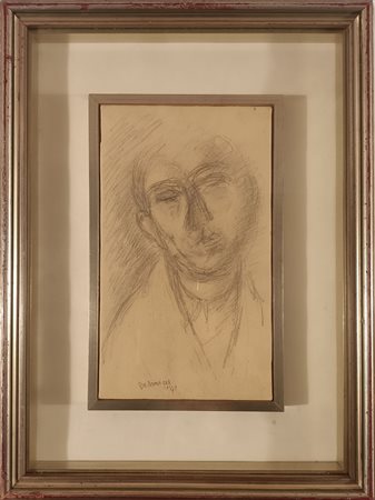 DE AMICIS CRISTOFORO Alessandria (Al) 1902 Figura 1941 Disegno a matita su...