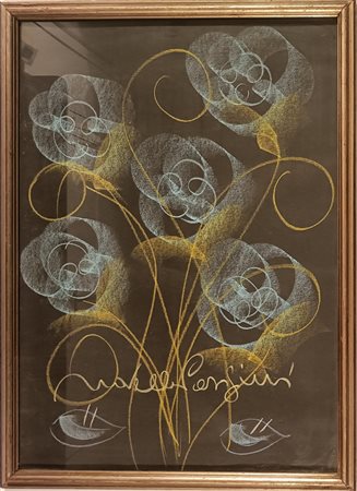 PARIGINI NOVELLA Chiusi (Roma) 1921 Senza titolo Pastello su cartoncino...