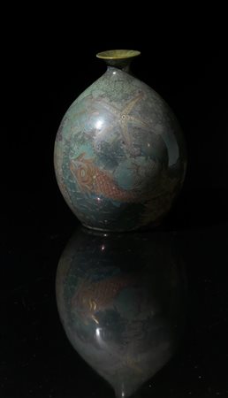 Pietro Melandri(Faenza 1885-1976)VASO CON NATURA MARINA1925 circamaiolica...