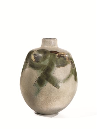 Carlo Zauli(Faenza 1926-2002)VASOanni &lsquo;60gres con decori in...
