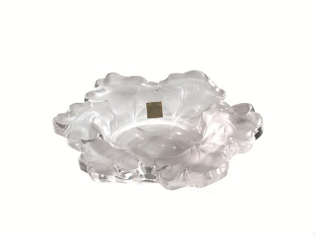 Manifattura Lalique - FranciaCAPUCINESCentrotavola circolare in cristallo,...