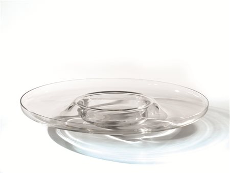 Angelo Mangiarotti(Milano 1921-2012)PIATTO CENTROTAVOLAProduzione Vistosi,...