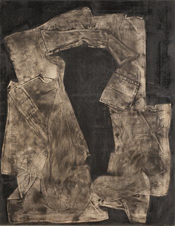 Antonio Recalcati(Bresso 1938)IMPRONTAolio su tela, cm 90x70sul retro:...