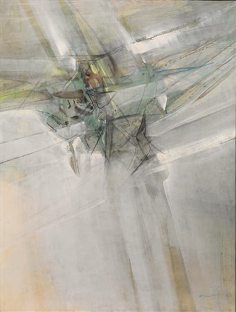 Edoardo Franceschini (Catania 1928 - Varese 2006) COMPOSIZIONE tempera su...