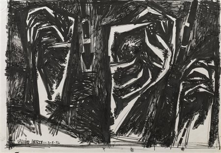 Vinicio Berti(Firenze 1921 - 1991)SENZA TITOLOchina e pennafeltro su carta,...