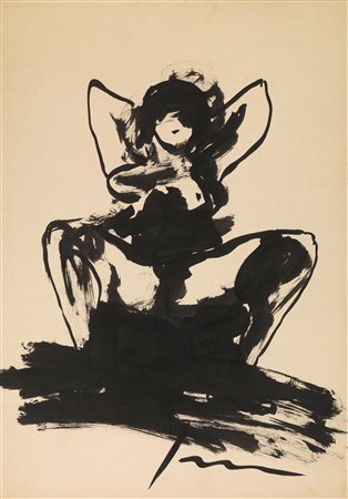 Lucio Fontana (Rosario de Santa Fè 1899 - Comabbio 1968) NUDO FEMMINILE china...