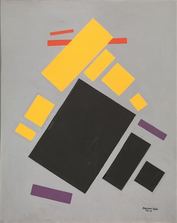 Raymond Parker (Beresford 1922 - New York 1990) COMPOSIZIONE olio su tela, cm...