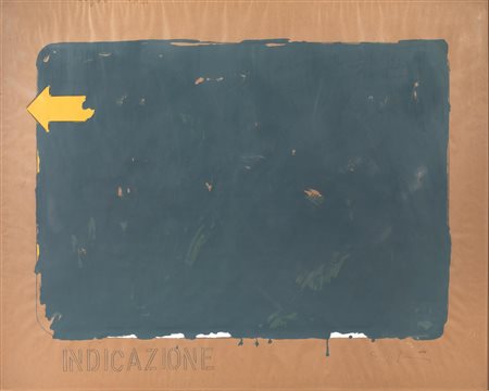 Mario Schifano (Homs 1934 - Roma 1998) INDICAZIONE serigrafia a sei colori su...