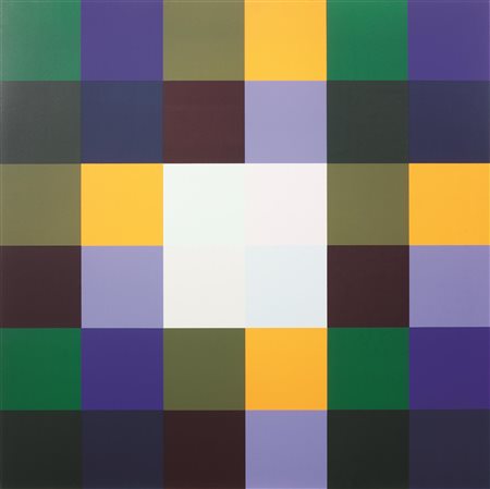 Richard Paul Lohse (Zurigo 1902 - 1988) SENZA TITOLO serigrafia, cm 70x70;...