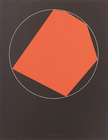 Getulio Alviani (Udine 1939) COMPOSIZIONE litografia su cartoncino, cm...