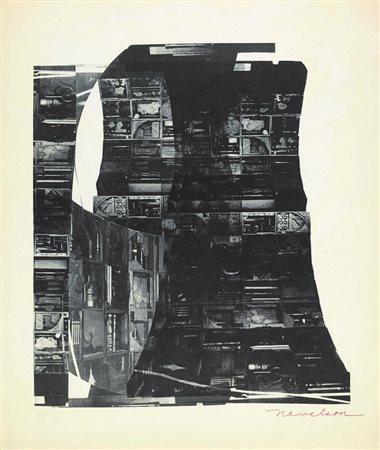 Louise Nevelson (Perislav 1899 - New York 1988) SENZA TITOLO stampa offset,...