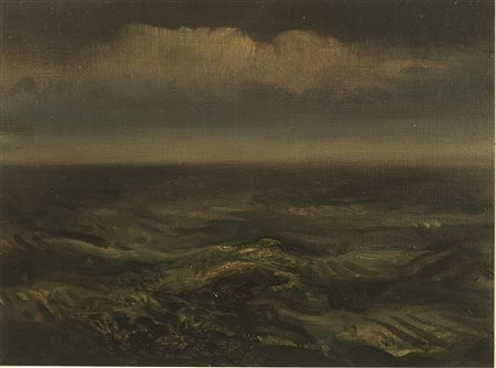 Pietro Annigoni (Milano 1910 - Firenze 1988) MAREGGIATA olio su cartone...