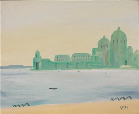Virgilio Guidi (Roma 1891 - Venezia 1984) VEDUTA DI SAN GIORGIO A VENEZIA...