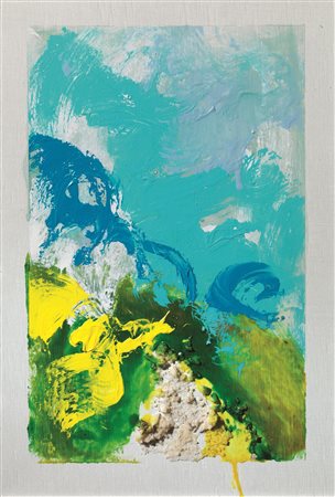 Mario Schifano (Homs 1934 - Roma 1998) SENZA TITOLO tecnica mista su tela, cm...