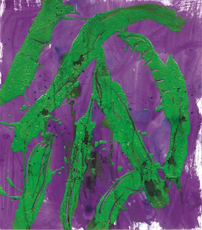 Giovanni Frangi (Milano 1959) PALLANZA smalto su carta, cm 56x49 firmatosul...