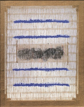 Salvatore Emblema (Terzigno 1929 - 2006) LUCE E MATERIA pigmenti su tela...