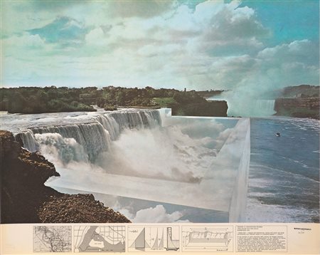 Superstudio(1969-1973)NIAGARA O L&rsquo;ARCHITETTURA RIFLESSAoffset su...