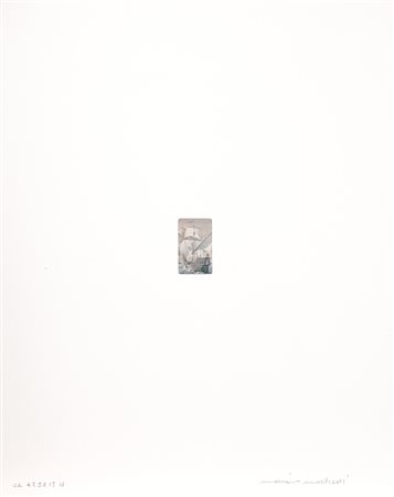 Maurizio Mochetti(Roma 1940)CA423215Nbanconota applicata su cartoncino, cm...