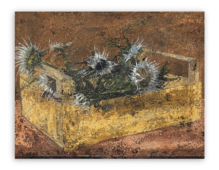 PIERO MOSTI (1941) - Cassetta con fiori di San Pellegrino, 1988