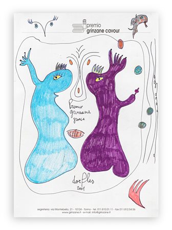 GILLO DORFLES (1910-2018) - Senza Titolo, 2001