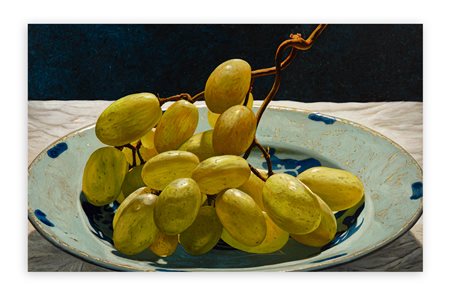 FABIO AGUZZI (1953-2016) - Uva nel piatto celadon