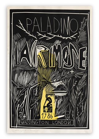 MIMMO PALADINO (1948) - Lacrimose, 1986