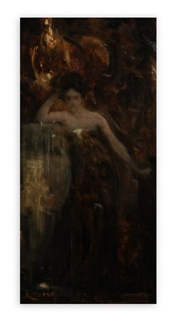 GIACOMO GROSSO (1860-1938) - Studio per il ritratto di Virginia Reiter