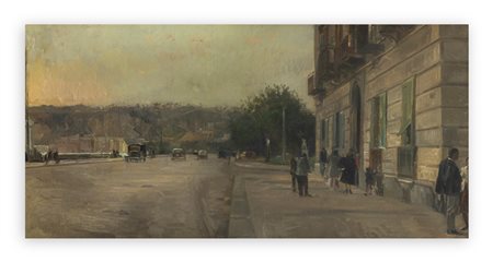 EUGENIO SCORZELLI (1890-1958) - Ultime ore - Via Caracciolo - Napoli