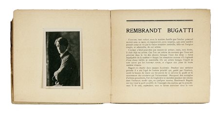 Rossi Sacchetti Valentino, Rembrandt Bugatti sculpteur. Monographie... s.d.e....