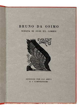 Da Osimo Bruno, Scelta di suoi ex-libris. Tolentino: Tipografia Filelfo,...