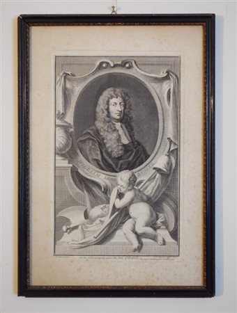 Jacabus Houbraken after Sir Godfrey Kneller, William Lord Russell incisione...