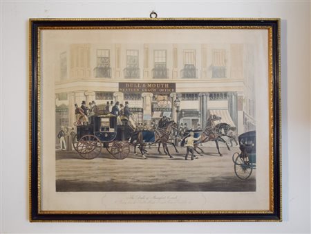 Charles Hunt Jr., After William Shayer Sr., The Duke of Beaufort Coach...