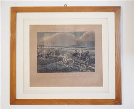 Attribuito a Henry Thomas Alken (1785-1851) 'The Night Riders of Nacton'...