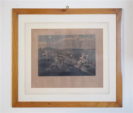 Attribuito a Henry Thomas Alken (1785-1851) 'The Night Riders of Nacton'...